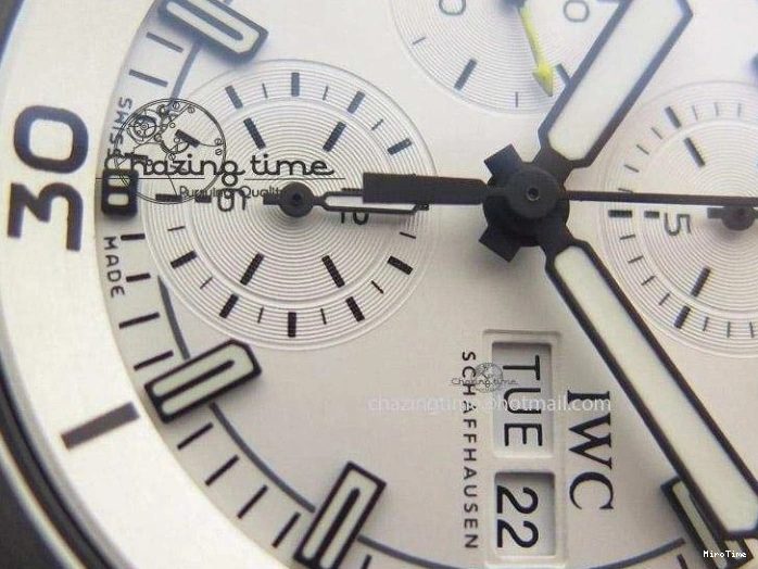 MIROTIME 0806 Versatile Aquatimer Chrono IW376803 V6F 1:1 Best Edition White Dial On SS Bracelet A 7359